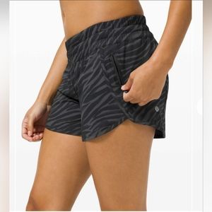 Lululemon Tracker Short, Black Tiger Print